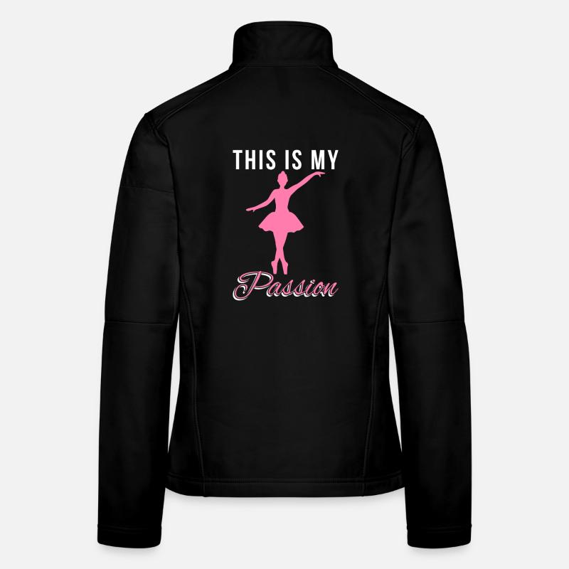 Dancing Passion Pink Silhouette Women's Softshell Jacket