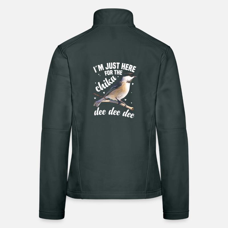  Chickadee Lover Birdwatching Bird House Birder Women's Softshell Jacket