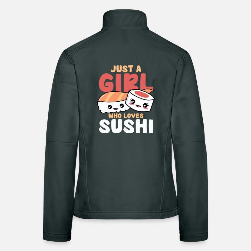 Nur ein Mädchen liebt Sushi Frauen Softshelljacke