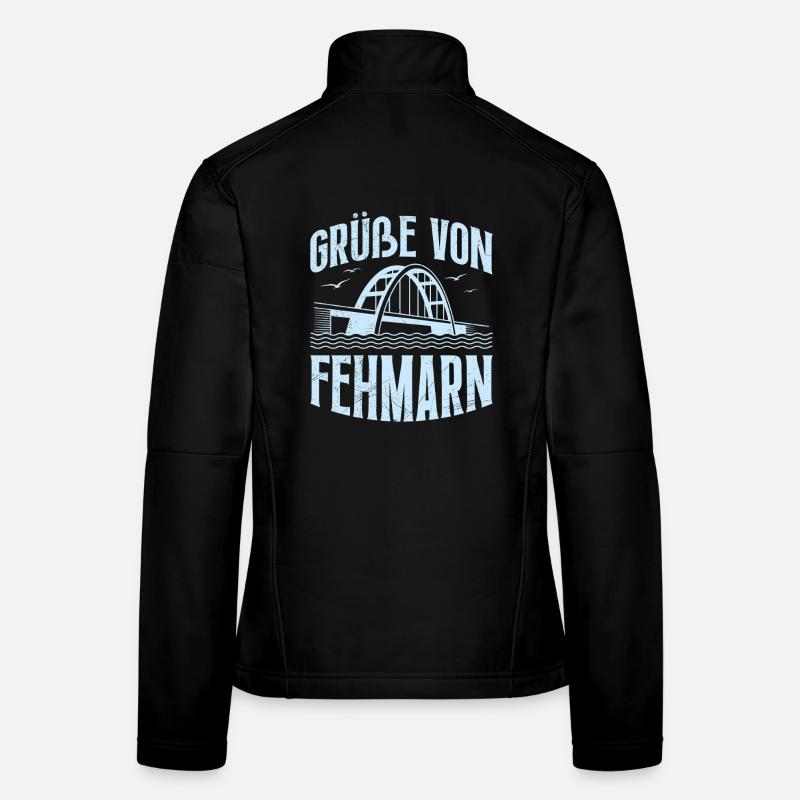 Baltic Sea Holiday Greetings from Fehmarn Fun Women's Softshell Jacket