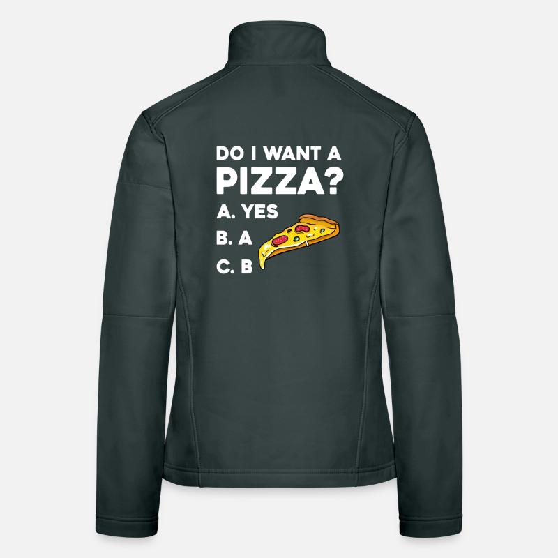 Pizza Question: Yes or No Women's Softshell Jacket