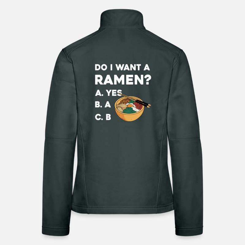 Ramen Wahl Shirt: Yes oder B Veste en tissu softshell Femme