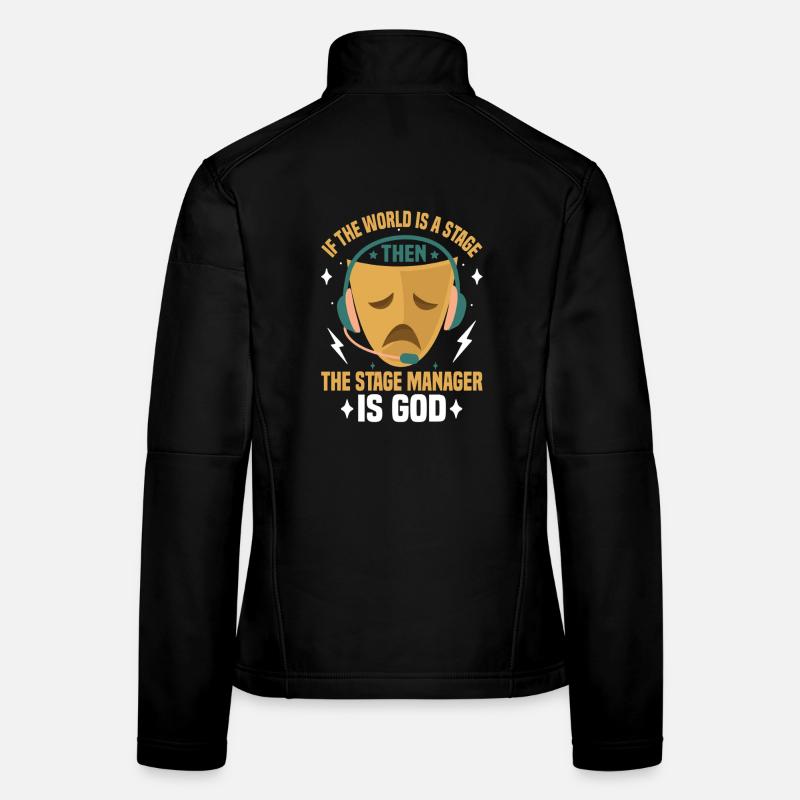 Technicien de théâtre Machiniste Éclairage technique théâtral Veste en tissu softshell Femme