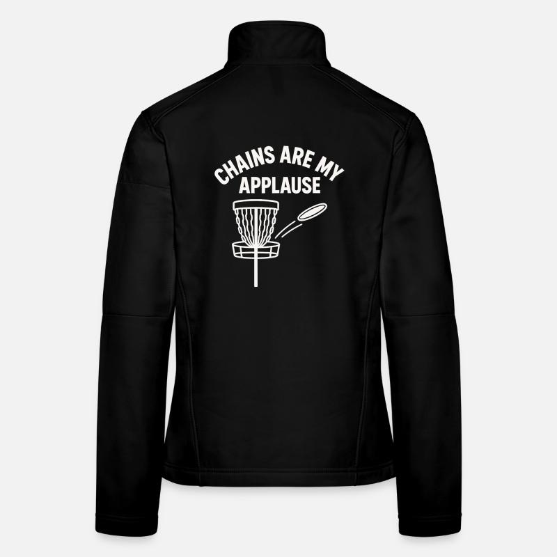 Les chaînes sont mes applaudissements Disc Golf Veste en tissu softshell Femme