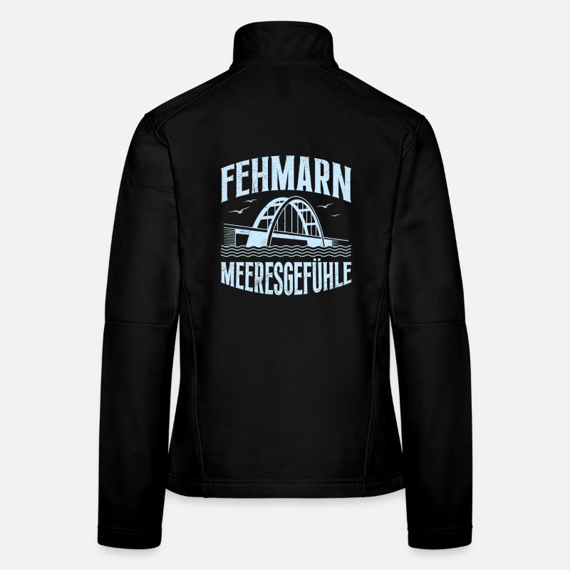 Vacances en mer Baltique FÉHMARN SENTIMENTS EN MER Plaisir Veste en tissu softshell Femme