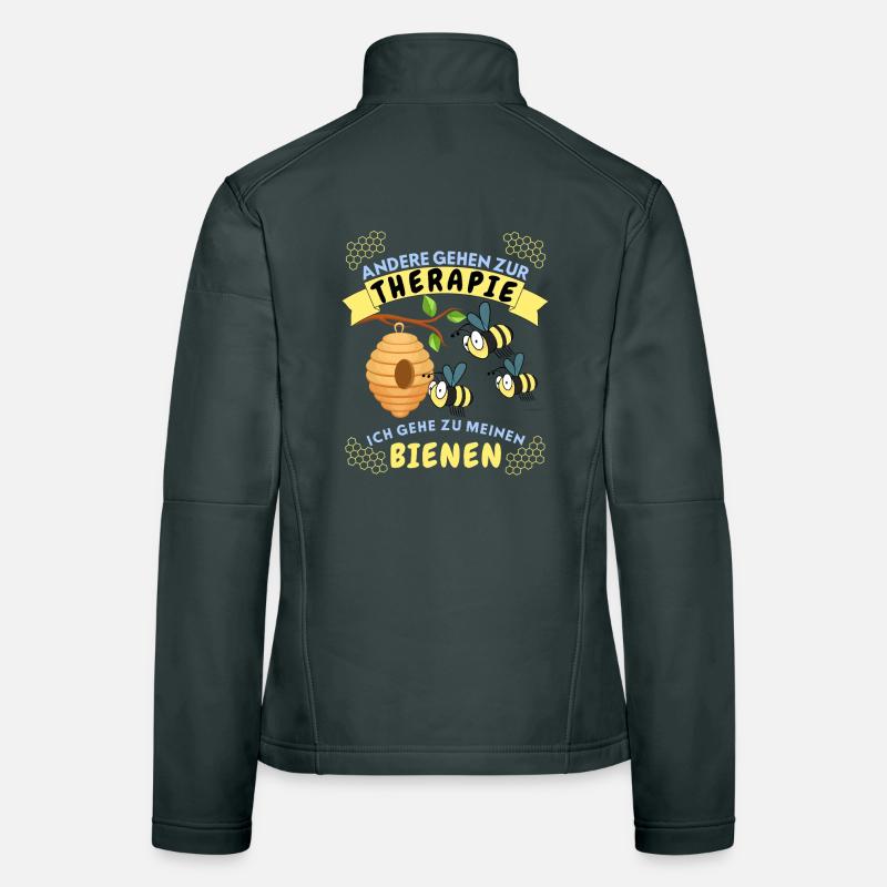 Funny beekeeper design with bees and saying Women's Softshell Jacket