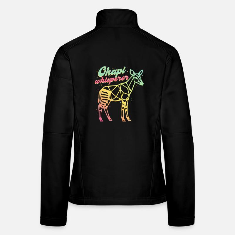 Okapi Whisperer Frauen Softshelljacke