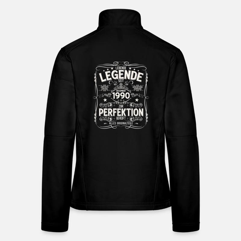 35e anniversaire Millésime Décembre 1990 Veste en tissu softshell Femme