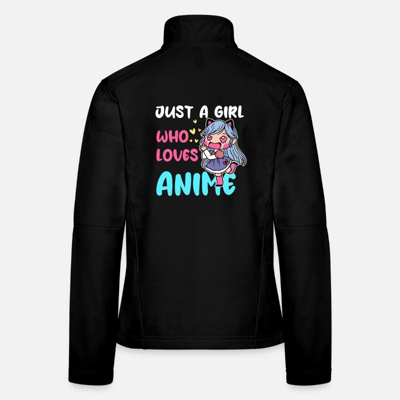 La fille adore l’anime Chibi Veste en tissu softshell Femme