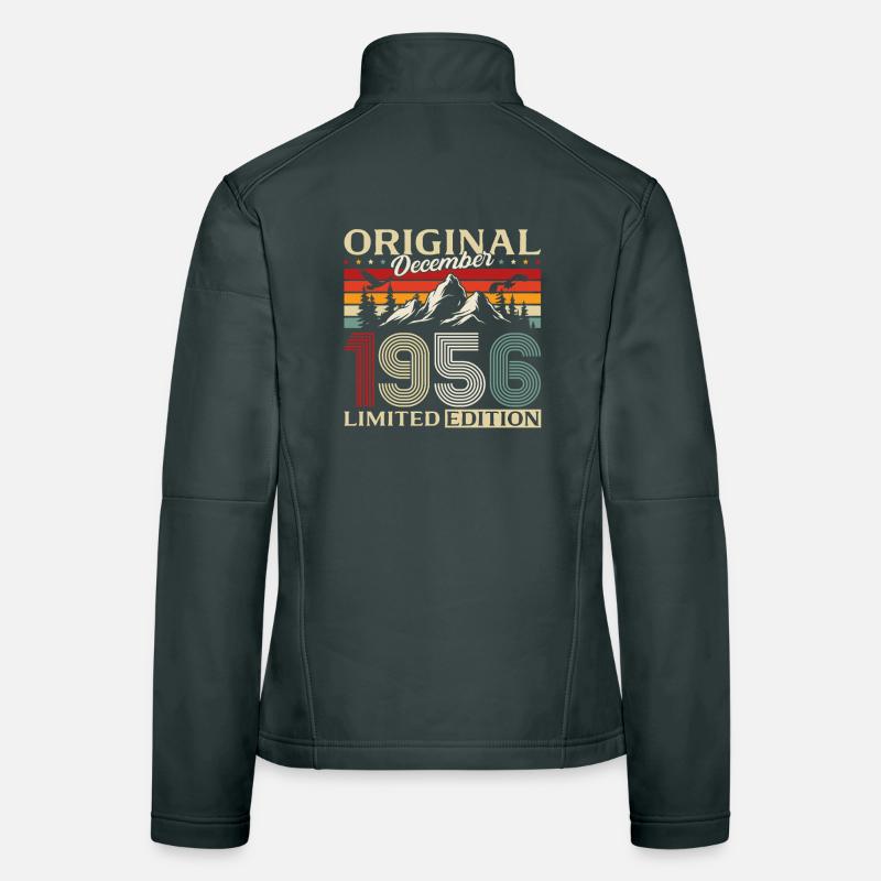 69th Birthday Original December Born 1956 Women's Softshell Jacket