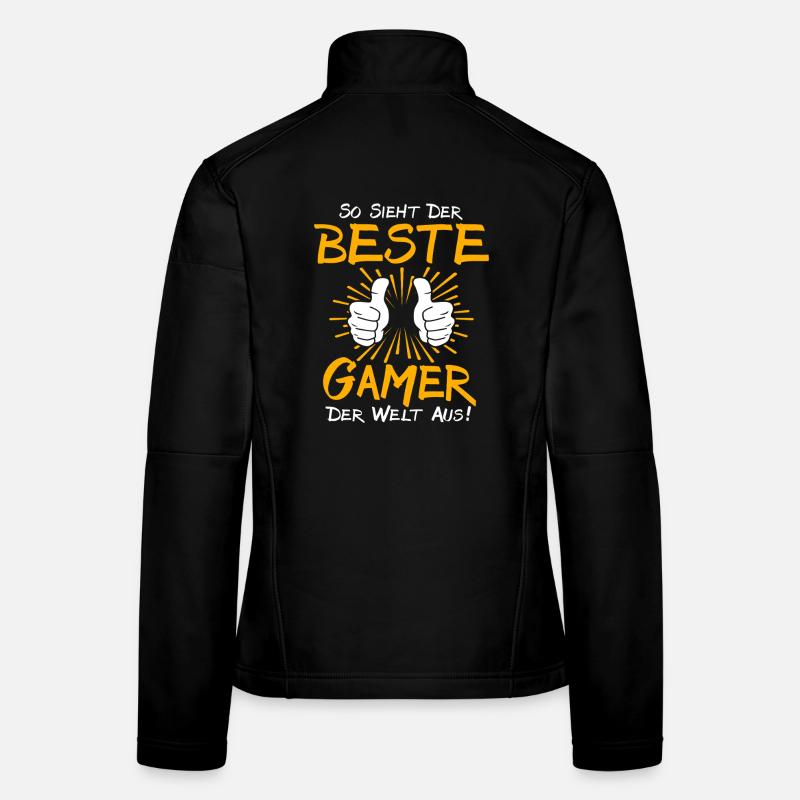Idée cadeau gamer Veste en tissu softshell Femme