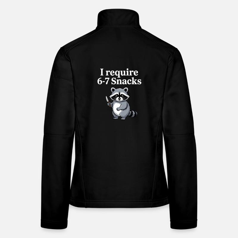 6-7 Internet Meme Cooler 6 7 Waschbär - Frauen Softshelljacke - Schwarz
