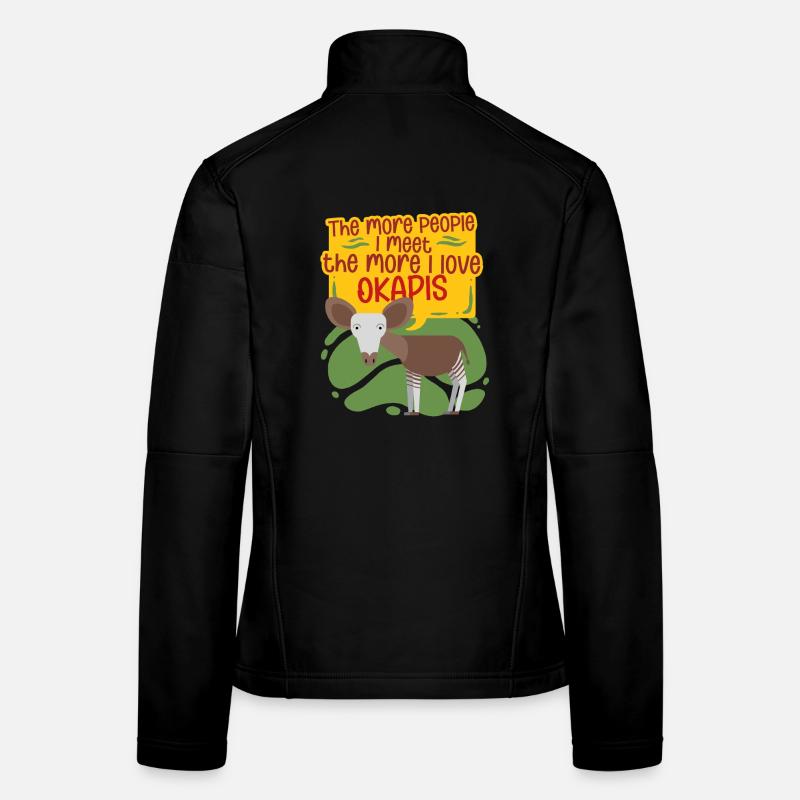 Okapi Tier Frauen Softshelljacke