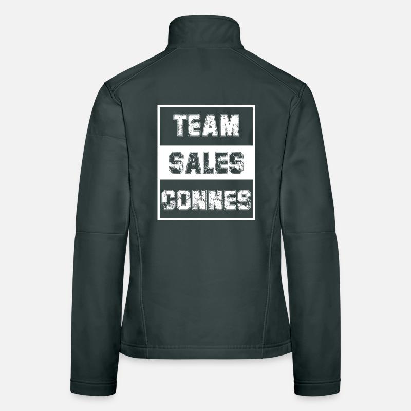 Team Sales Connes -  Polémique  Brigitte  Veste en tissu softshell Femme