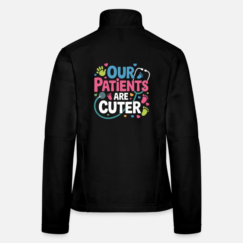 Nos patients sont plus doux Veste en tissu softshell Femme