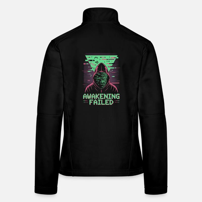 Awakening Failed im Retro-Glitch Look Frauen Softshelljacke
