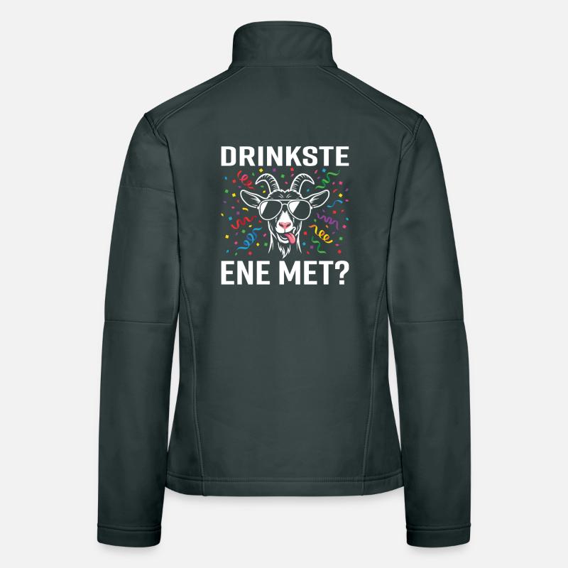 Drinkste ene met? – Carnival Party Goat Women's Softshell Jacket