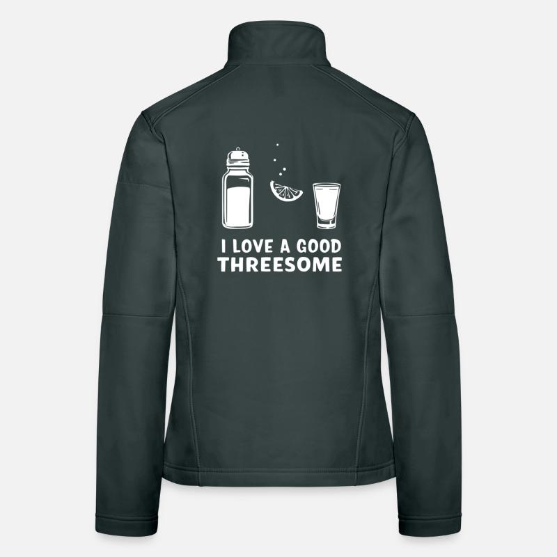 Three-Pleasure Cocktail Talk Women's Softshell Jacket