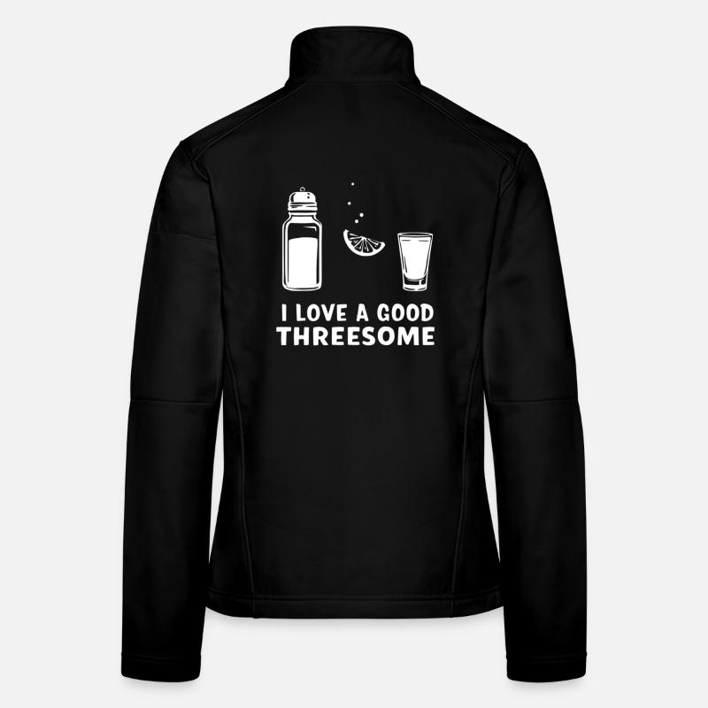 Three-Pleasure Cocktail Talk Women's Softshell Jacket