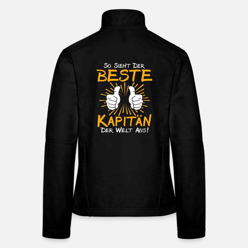 Idée de cadeau pour le capitaine Veste en tissu softshell Femme