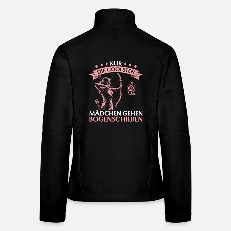 Nur die coolsten Mädchen gehen Bogenschießen - Frauen Softshelljacke - Schwarz