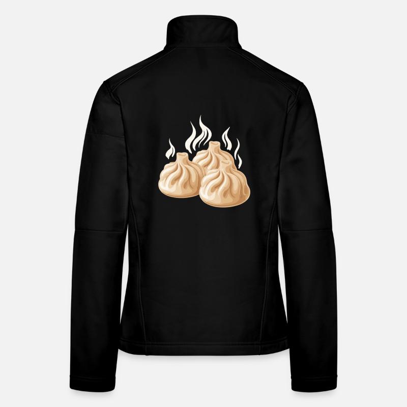 Steaming dumpling design Women's Softshell Jacket