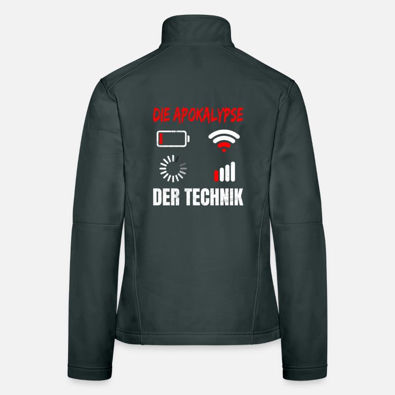 Coder L’APOCALYPSE DE LA TECHNOLOGIE DRÔLE Veste en tissu softshell Femme