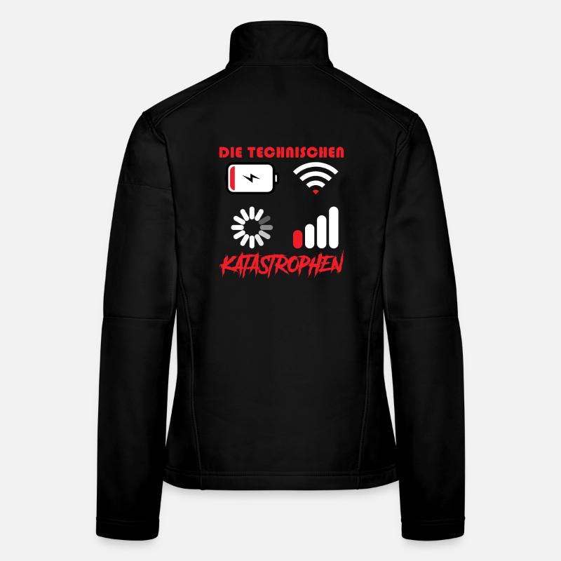 Ordinateur LES DÉSASTRES TECHNIQUES DRÔLES Veste en tissu softshell Femme
