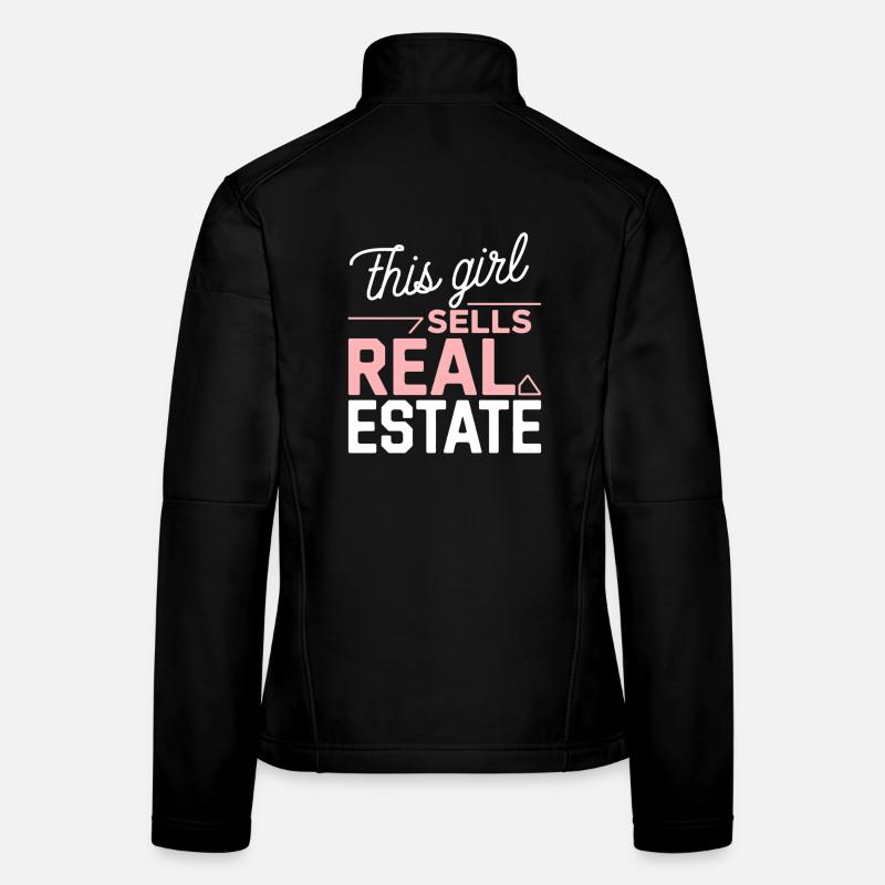 Dieses Mädchen verkauft Immobilien Frauen Softshelljacke