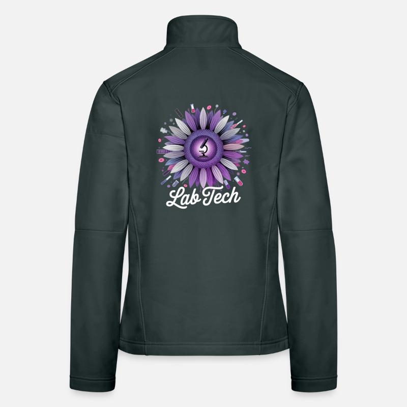 LabTech Sonnenblume Mikroskop Frauen Softshelljacke