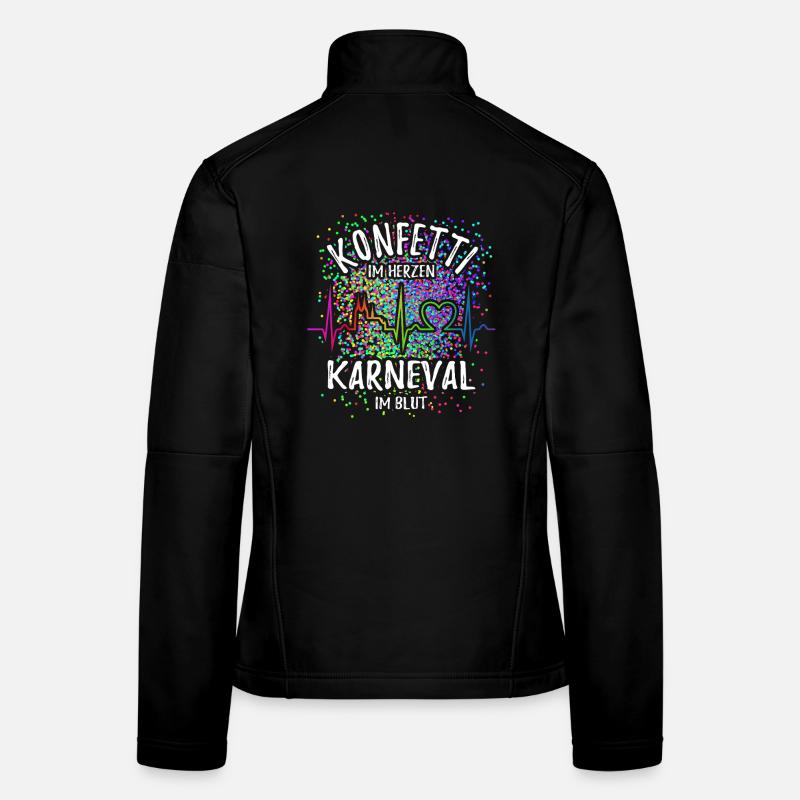 Confettis dans le cœur - Carnaval dans le sang - Cologne Veste en tissu softshell Femme