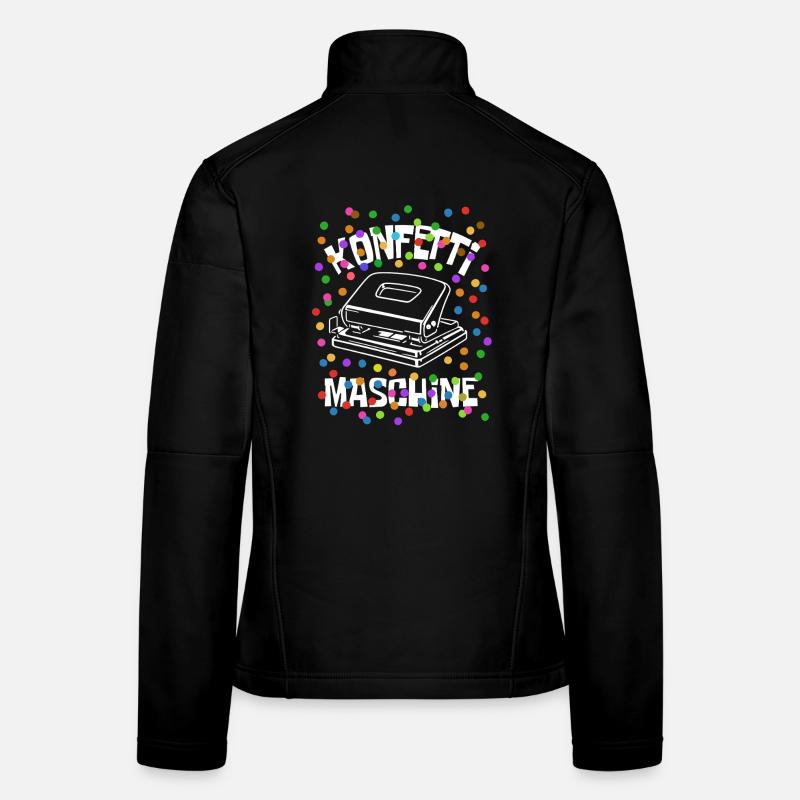 Konfetti Maschine - Karneval - Verkleidung Frauen Softshelljacke