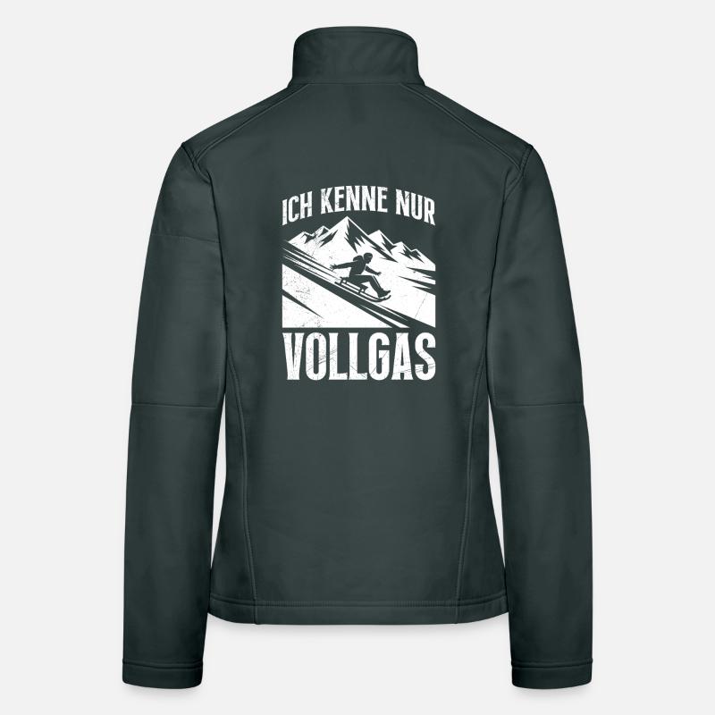 Sled Training I ONLY KNOW FULL THROTTLE FUNNY Women's Softshell Jacket