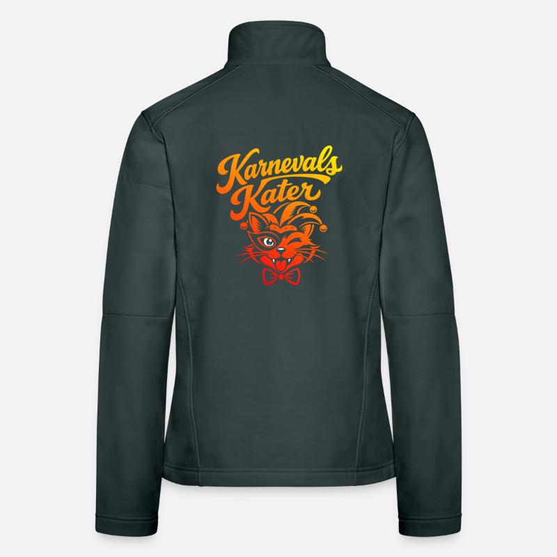 Costume de carnaval de chat Veste en tissu softshell Femme