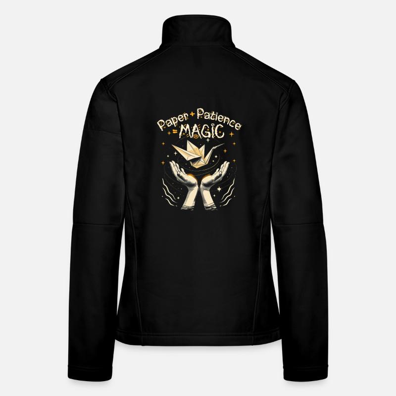 Origami Paper + Patience = Magic Women's Softshell Jacket