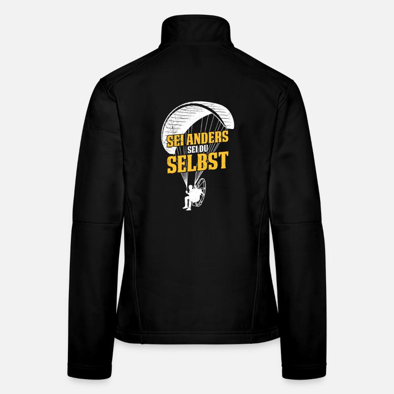 Gleitschirm SEI ANDERS SEI DU SELBST Lustiges Frauen Softshelljacke
