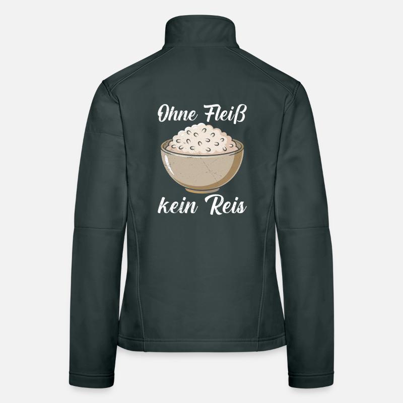 Cooking NO RICE WITHOUT DILIGENCE Cooker Funny Women's Softshell Jacket