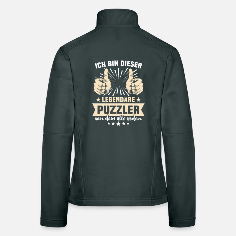 Puzzler Sprüche Frauen Softshelljacke