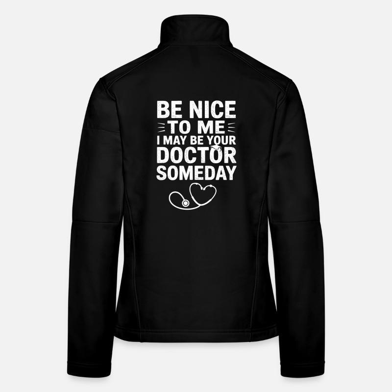 Sois gentil avec moi, Docteur Tee Veste en tissu softshell Femme