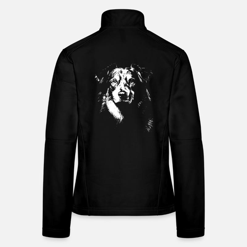 Australian Shepherd Unique T-Shirt - Frauen Softshelljacke - Schwarz