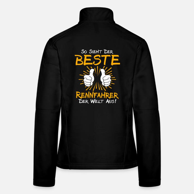 Rennfahrer Geschenkidee - Frauen Softshelljacke - Schwarz