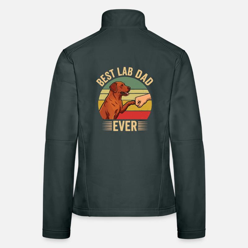 Best Lab Dad Ever – Foxred Labrador Design Frauen Softshelljacke