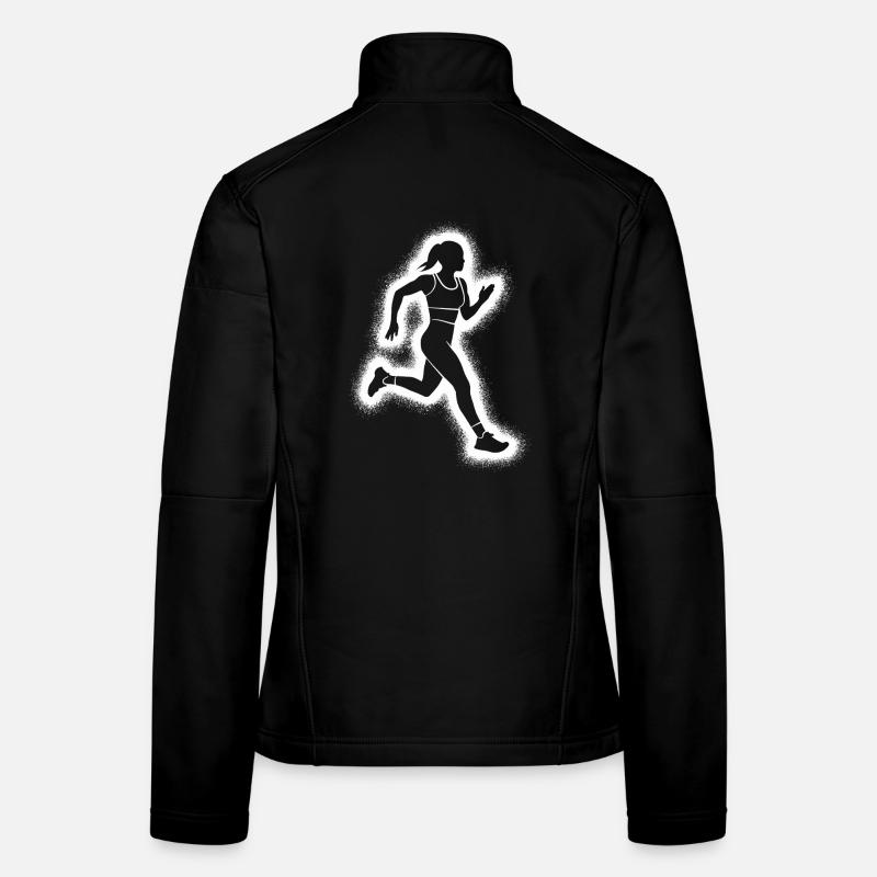 Course à pied, jogging, filles Coureuses Veste en tissu softshell Femme