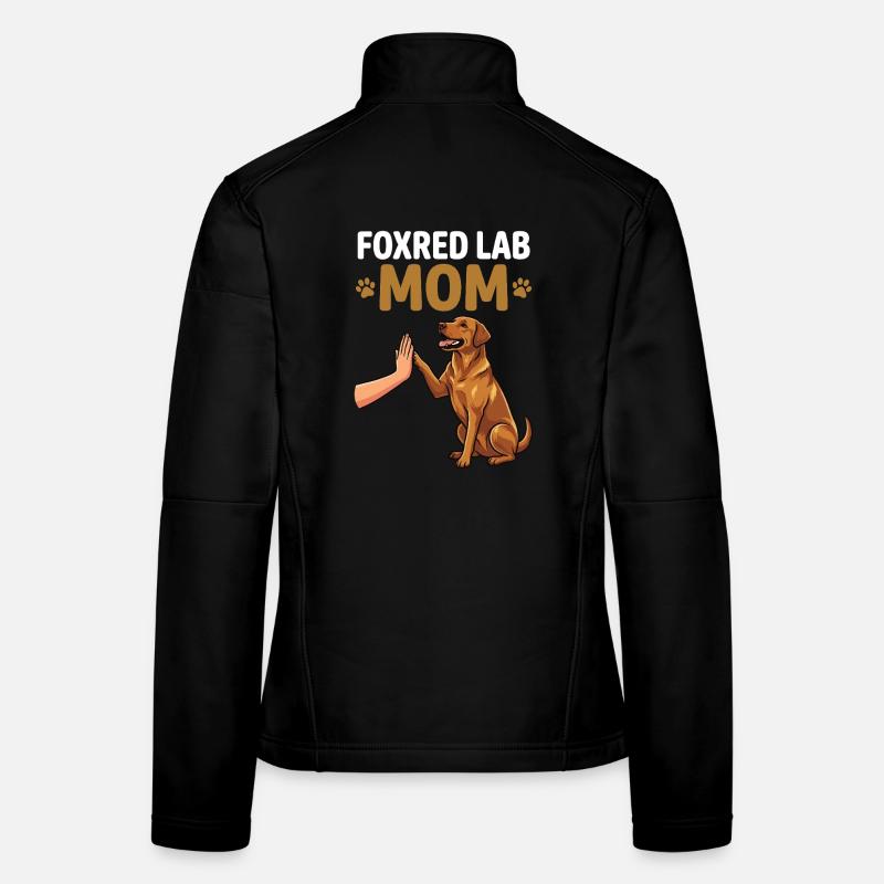 Fox Red Lab Mom – High Five Hundemama Design Frauen Softshelljacke