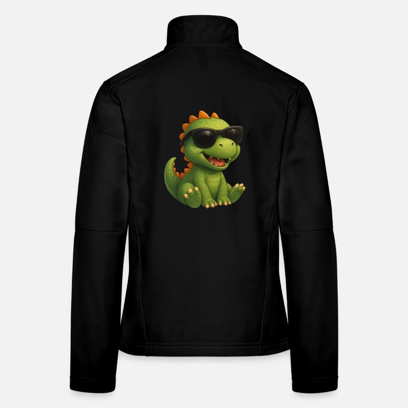 Dinosaurier mit Sonnenbrille Frauen Softshelljacke