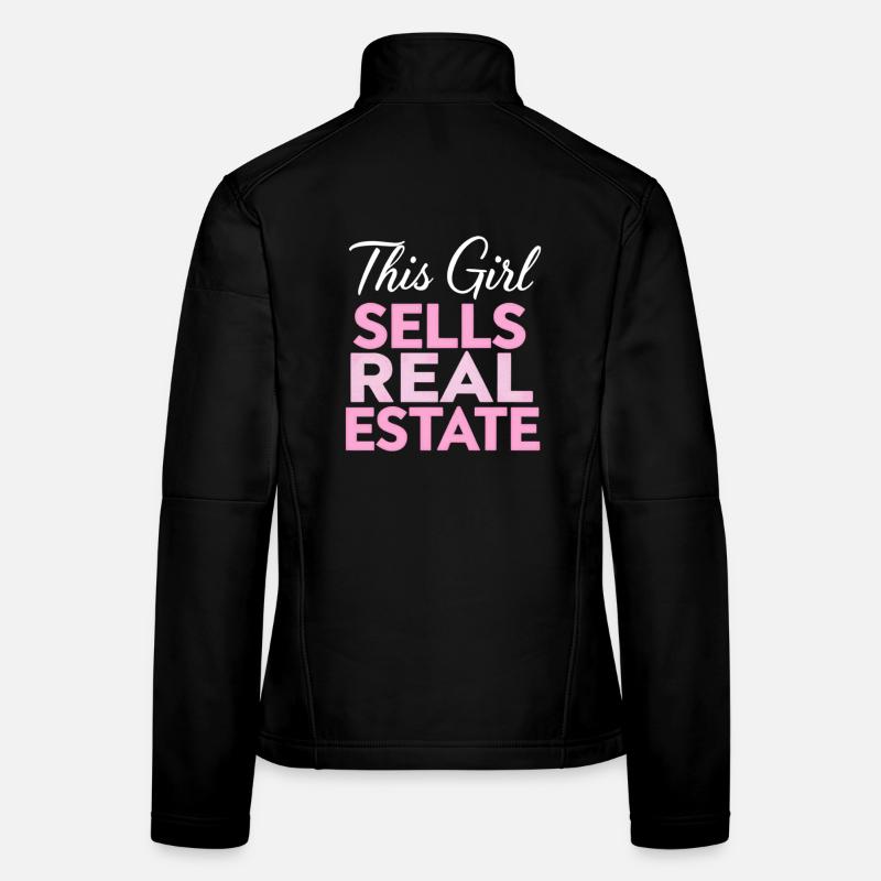 Cette fille vend de l’immobilier Veste en tissu softshell Femme