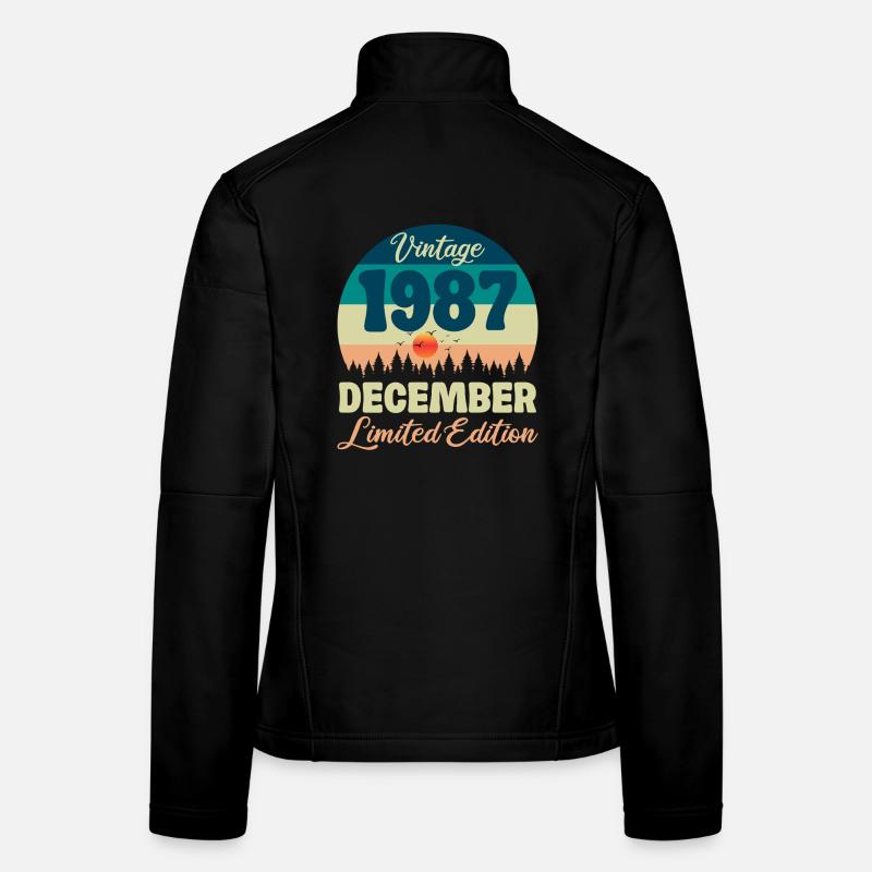 Birthday December 1987 Birthday Gift Women's Softshell Jacket