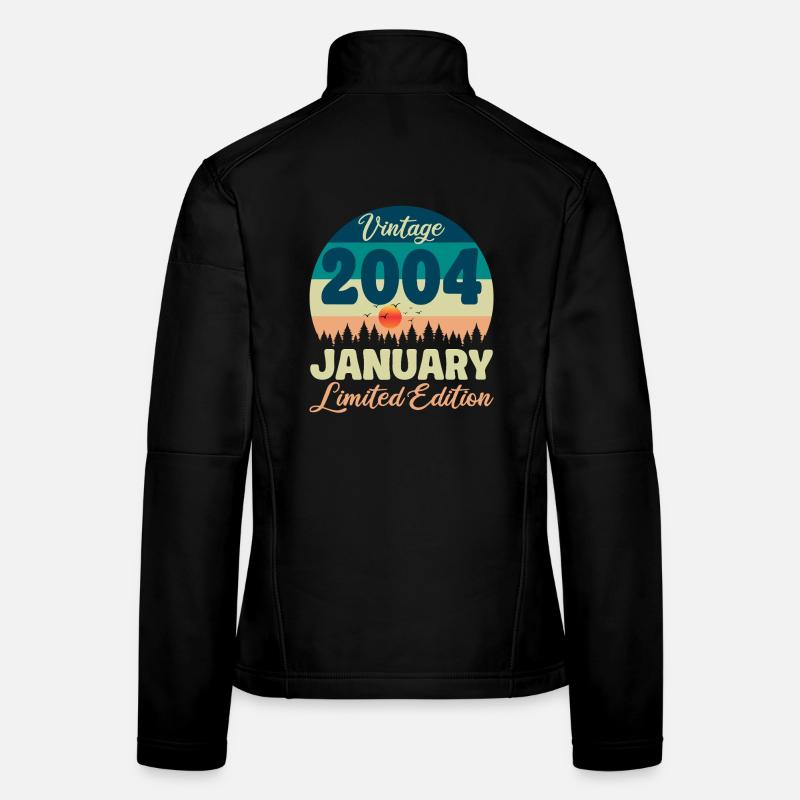 Birthday January 2004 Gift Vintage Limited Women's Softshell Jacket