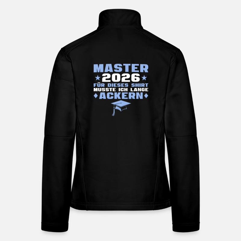 Masterprüfung bestanden Master Abschluss 2026 Frauen Softshelljacke
