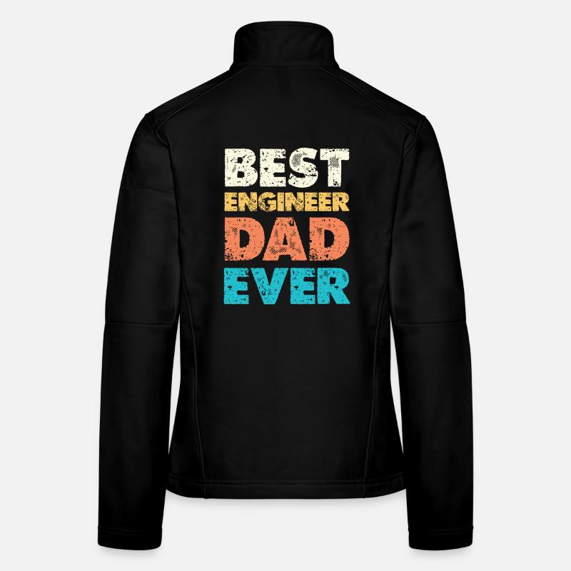 Best Dad Ever Farbblock Frauen Softshelljacke